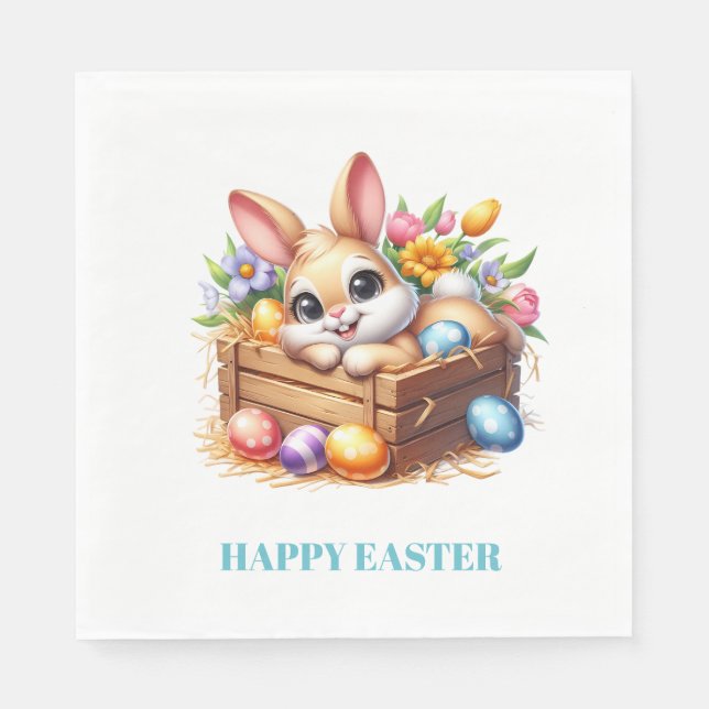 Easter Bunny Paper Napkins Serviette (Vorderseite)