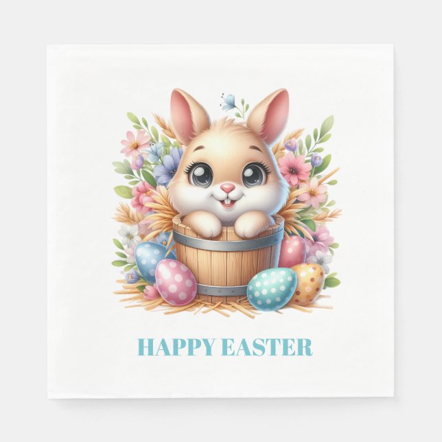 Easter Bunny Paper Napkins Serviette (Vorderseite)