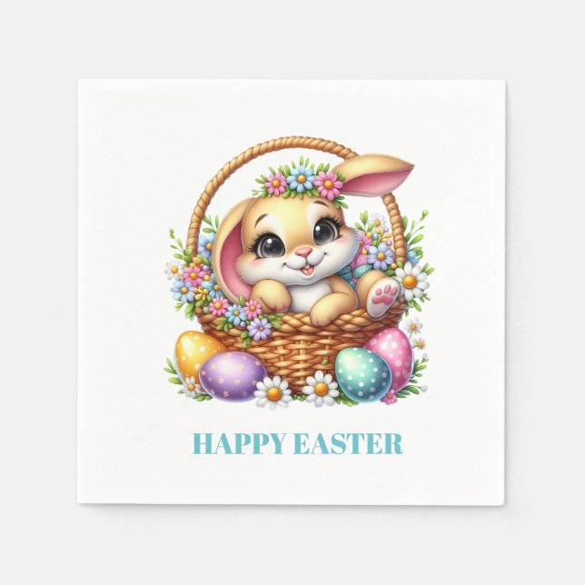Easter Bunny Paper Napkins Serviette (Vorderseite)