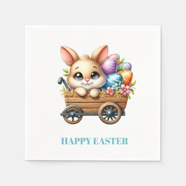 Easter Bunny Paper Napkins Serviette (Vorderseite)