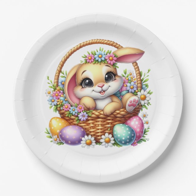 Easter Bunny  Pappteller (Vorderseite)