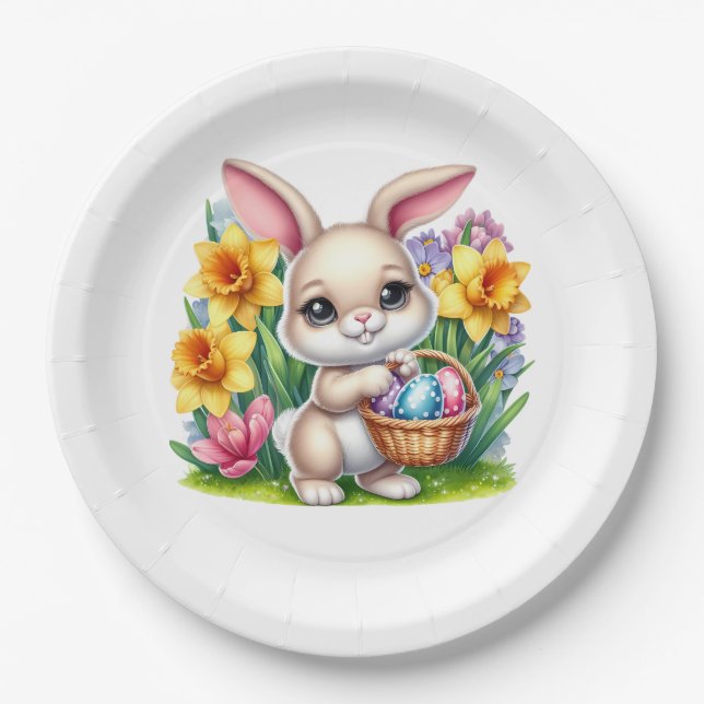 Easter Bunny  Pappteller (Vorderseite)
