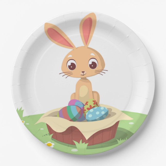EASTER BUNNY PAPPTELLER (Vorderseite)