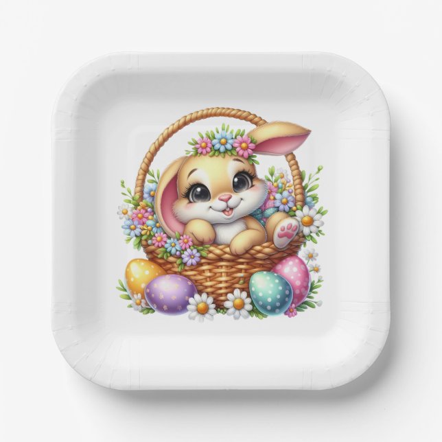 Easter Bunny  Pappteller (Vorderseite)
