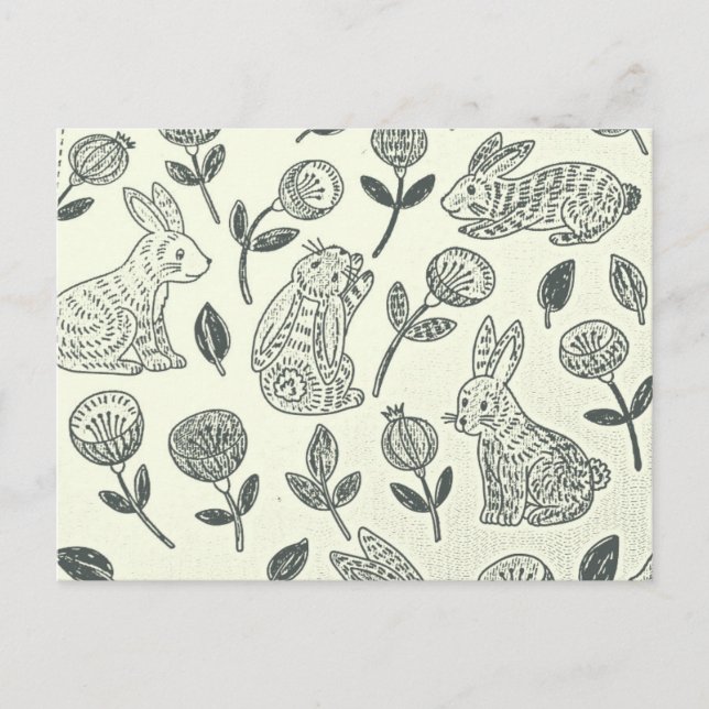 EASTER BUNNY POSTKARTE (Vorderseite)