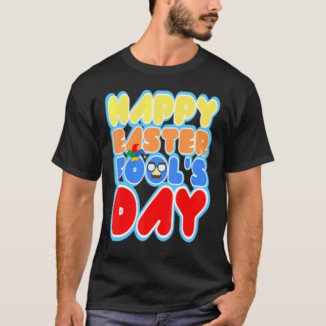 Easter Bunny Rabbit Eggs April Fool's Day  Funny 2 T-Shirt (Vorderseite)