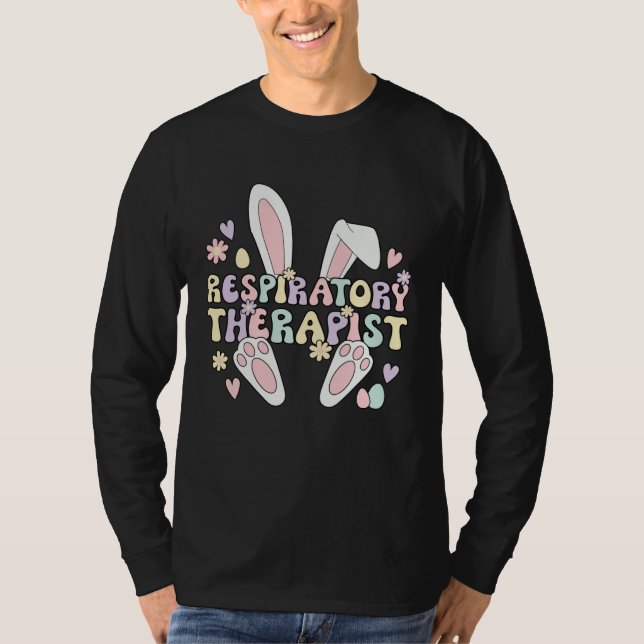 Easter Bunny Respiratory Therapist Easter Day T-Shirt (Vorderseite)