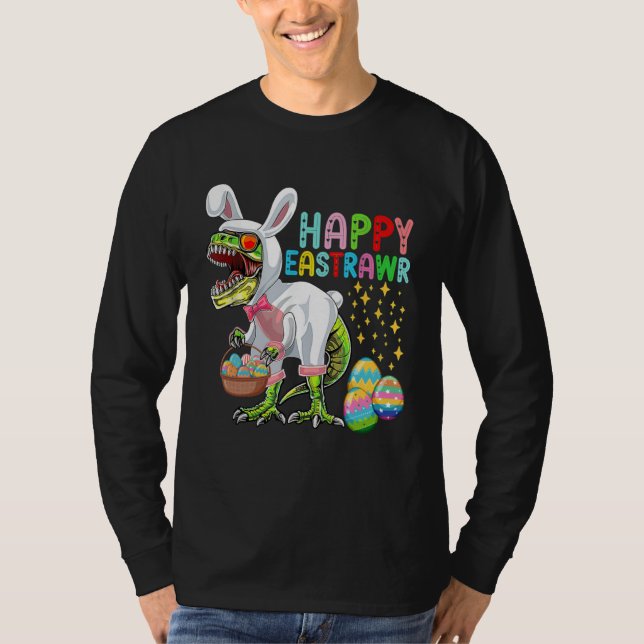 Easter Bunny Rex Dinosaur Egg  2023 Happy EastRAWR T-Shirt (Vorderseite)