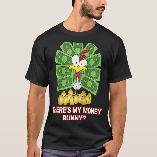 Easter Bunny Saying Raglan Baseball T-Shirt (Vorderseite)