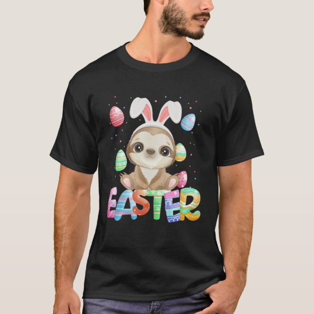Easter Bunny Sloth   Easter Sloth T-Shirt (Vorderseite)