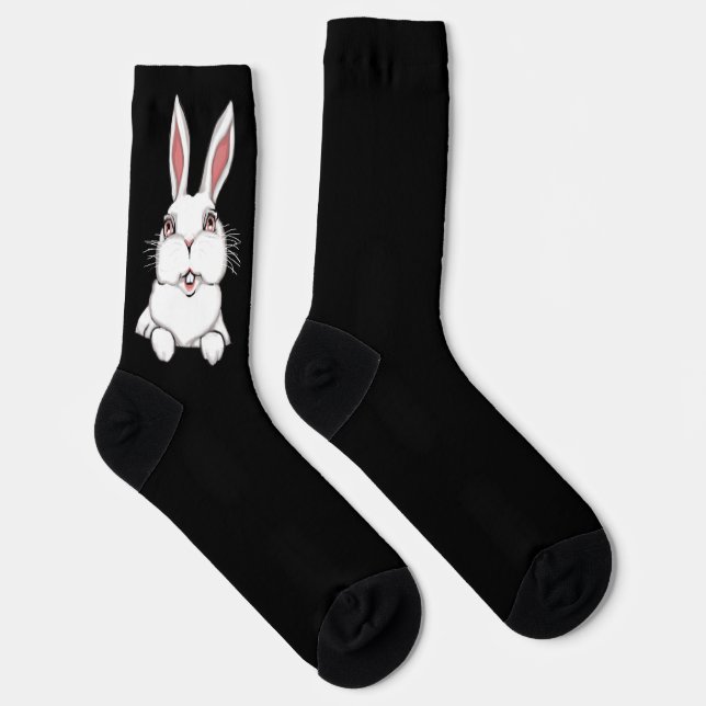 Easter Bunny Socks Festive Easter Socks Customize Socken (Rechts)