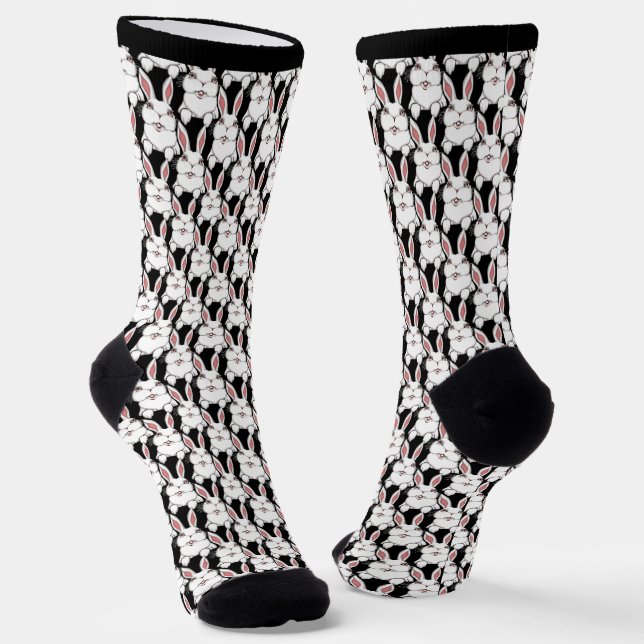 Easter Bunny Socks Festive Easter Socks Customize Socken (Gewinkelt)