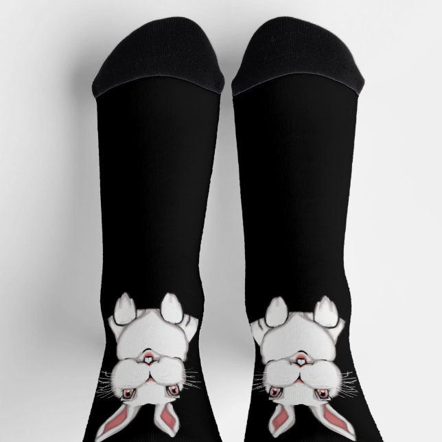 Easter Bunny Socks Festive Easter Socks Customize Socken (Oben)