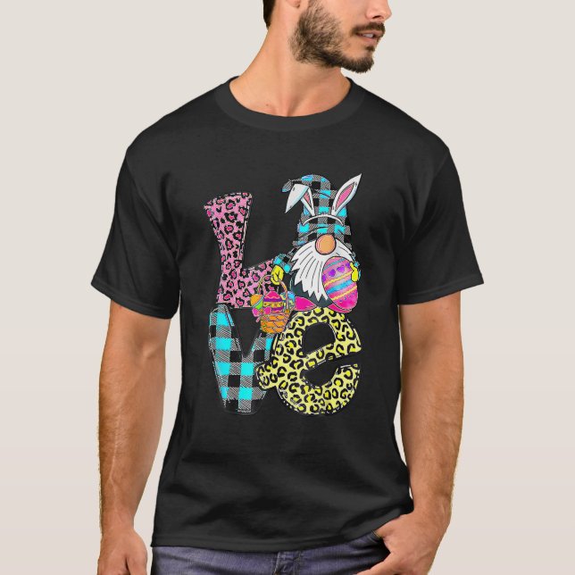 Easter Bunny Spring Gnome Easter Apparel Eggs Bask T-Shirt (Vorderseite)