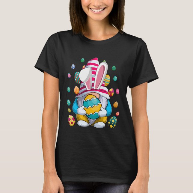 Easter Bunny Spring Gnome Easter Egg Hunting And B T-Shirt (Vorderseite)