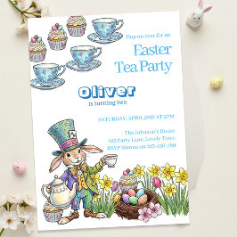 Easter Bunny Tea Party Any Age Childrens Birthday  Einladung