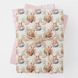 Easter Bunny Wrapping Paper Collection Geschenkpapier Set