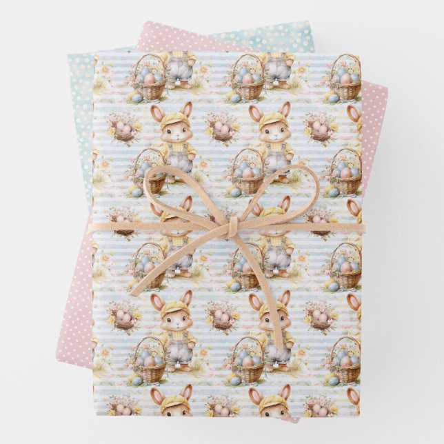 Easter Bunny Wrapping Paper Collection Geschenkpapier Set (Beispiel)