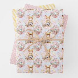Easter Bunny Wrapping Paper Collection Geschenkpapier Set