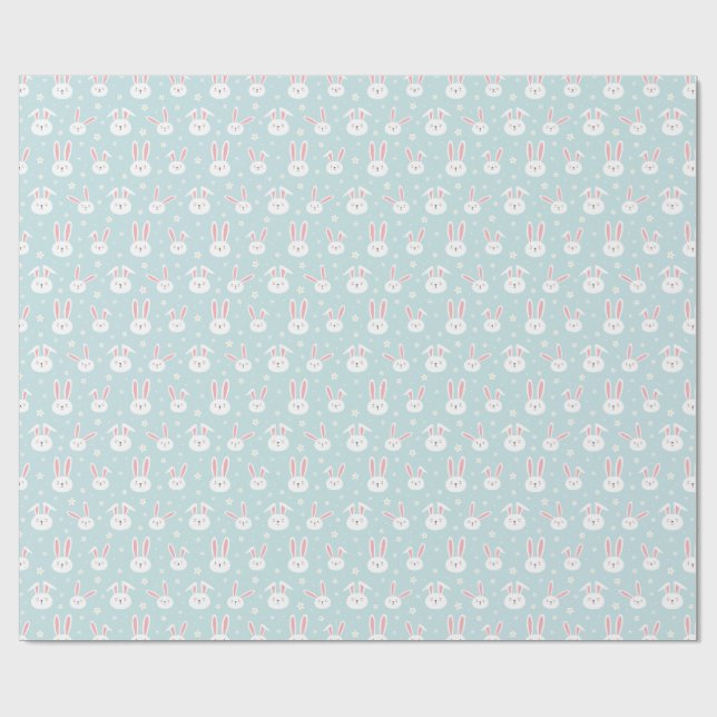 Easter Bunny Wrapping Paper Geschenkpapier (Flach)