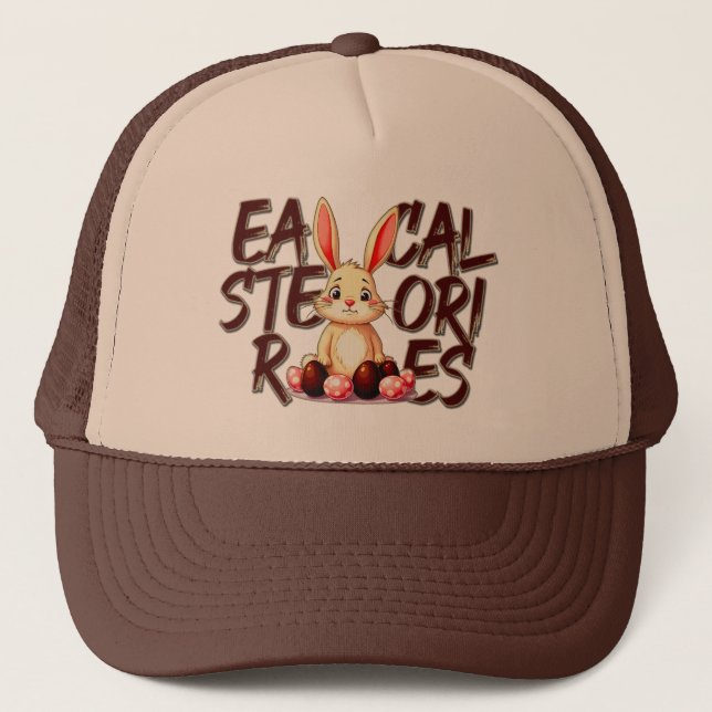 Easter Calories Stories – Funny Bunny - boné Truckerkappe (Vorderseite)