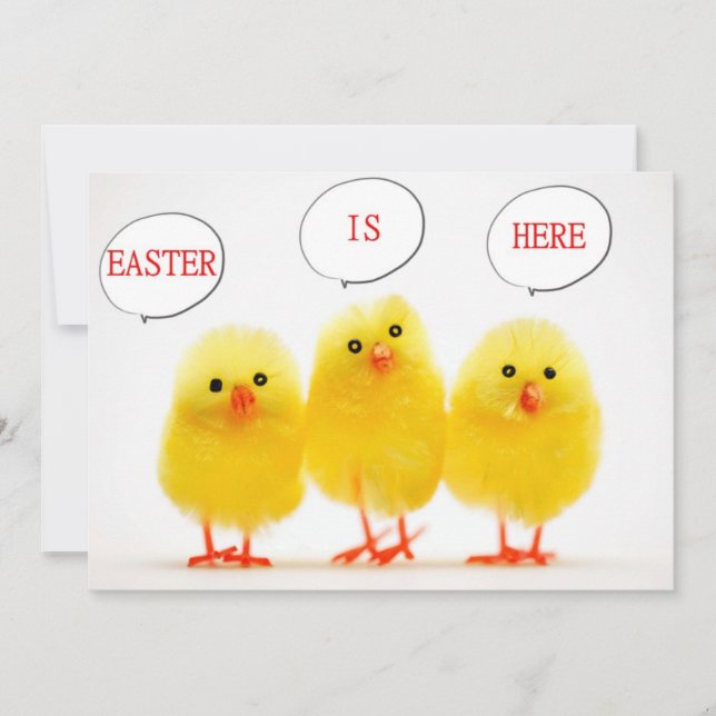 "EASTER CELEBRABRATION with TALKING CHICKS"-INVITE Einladung (Vorderseite)