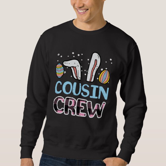 Easter Cousin Crew Family Matching Boys Girls Kids Sweatshirt (Vorderseite)