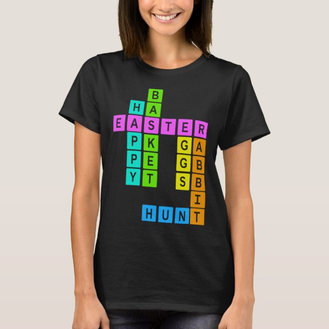 Easter Crossword Puzzle T-Shirt (Vorderseite)