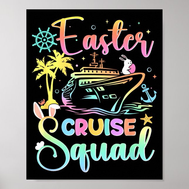 Easter Cruise 2026 Squad Cruising Holiday Family G Poster (Vorne)