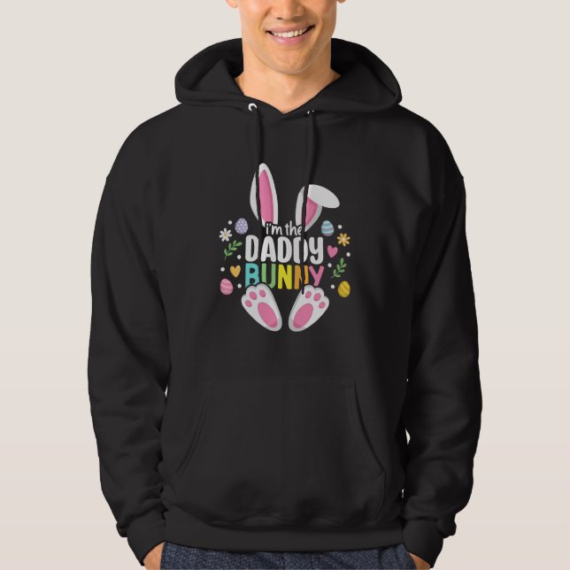 Easter Daddy Bunny Dad Happy Easter Day Family Mat Hoodie (Vorderseite)