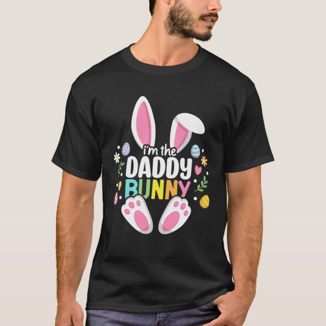 Easter Daddy Bunny Dad Happy Easter Day Family Mat T-Shirt (Vorderseite)