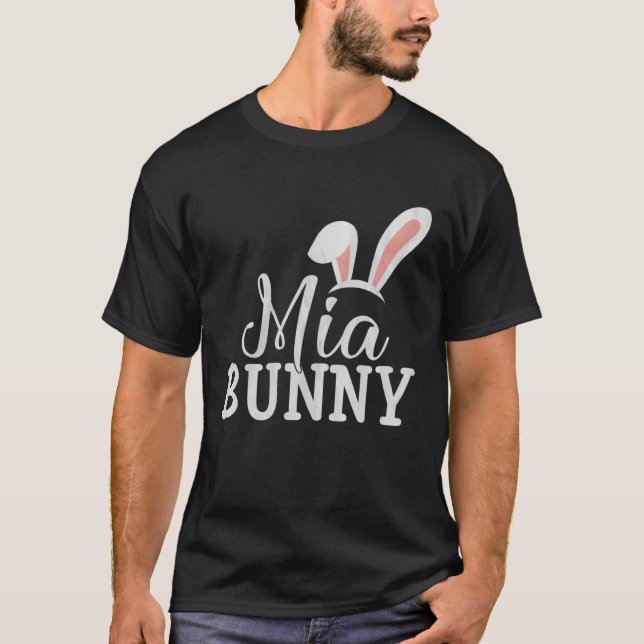 Easter Day Bunny Easter Costume  Matching Mia Bunn T-Shirt (Vorderseite)