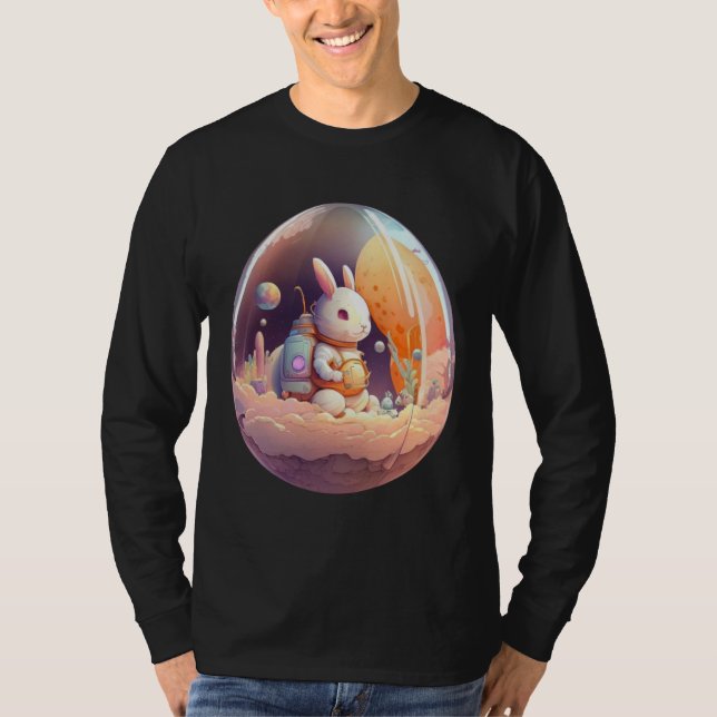 Easter Day Cute Bunny Video Gamer Egg  Easter Day  T-Shirt (Vorderseite)