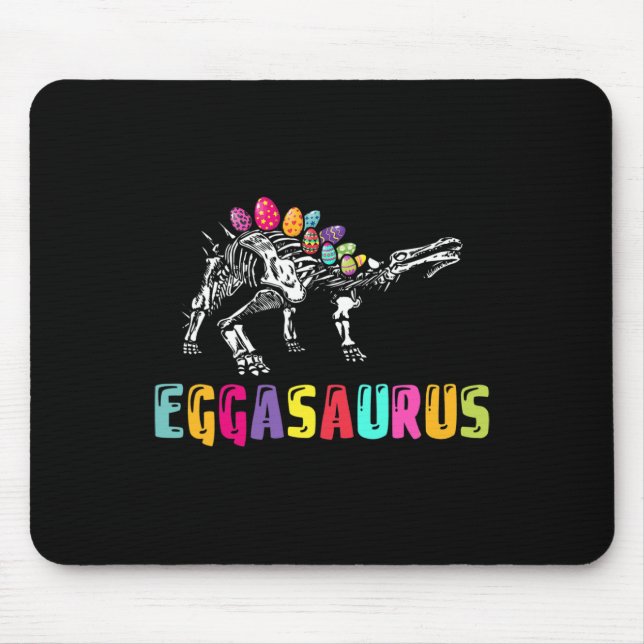 Easter Day Dino - Eggasaurus Stegosaurus Egg Dinos Mousepad (Vorne)