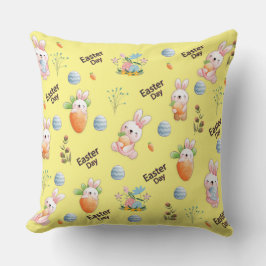 Easter Day Rabbits Pattern Kissen