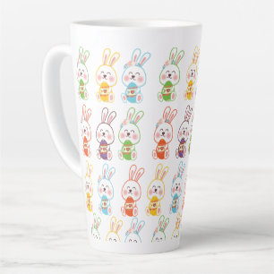 Easter Day Rabbits Pattern Milchtasse