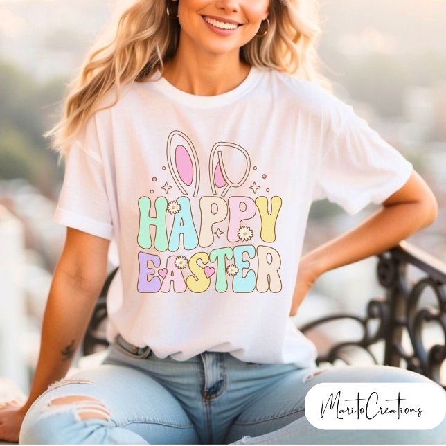 Easter day t-shirt for her, with spring flowers (Von Creator hochgeladen)