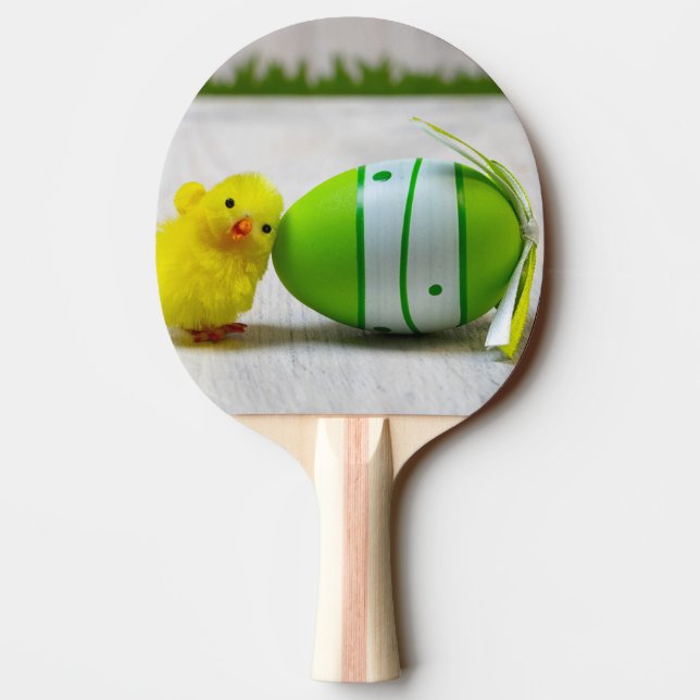 Easter Decoration - Easter egg and chick Tischtennis Schläger (Rückseite)