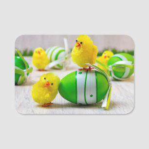 Easter Decoration - Easter egg and chicks Namensschild