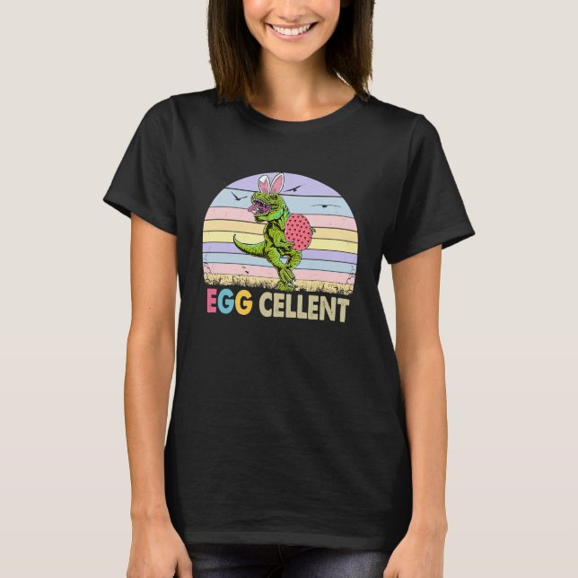 Easter Dinosaur Bunny T rex Boys Girls Kids Eggs C T-Shirt (Vorderseite)