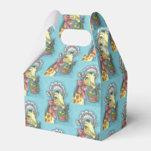 EASTER EGG BASKET GIRAFFE, GABLE-FAVOR-BOX Wiederh Geschenkschachtel