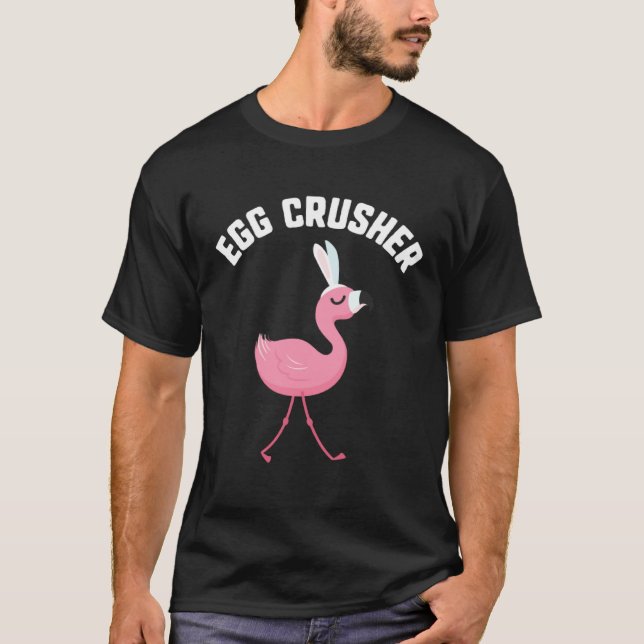 Easter Egg Crusher Flamingo Bunny Candy kids Gift  T-Shirt (Vorderseite)
