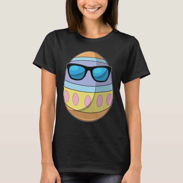 Easter egg Easter Sunglasses T-Shirt (Vorderseite)