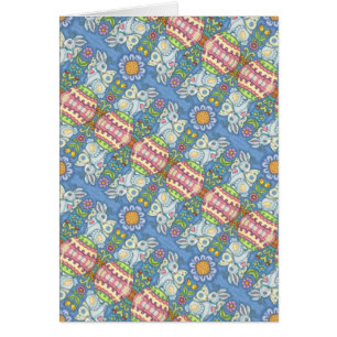 EASTER EGG FAIRY, FANTASY RABBIT NOTE CARD Blank