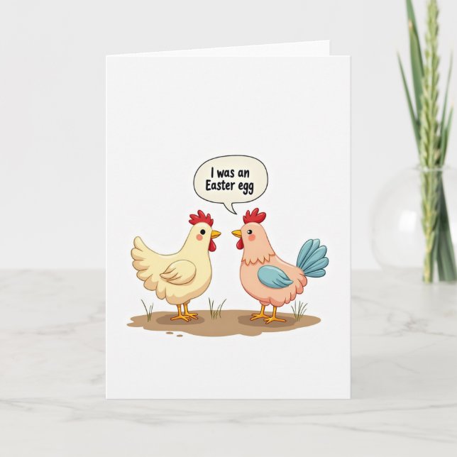 Easter Egg Funny Bird Card Karte (Vorderseite)