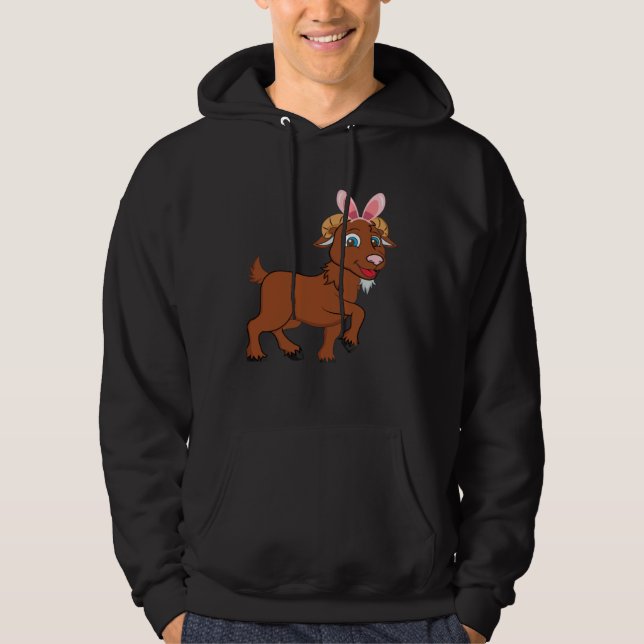 Easter Egg Hunt Bunny Ear Goat Easter Day 2023 Hoodie (Vorderseite)
