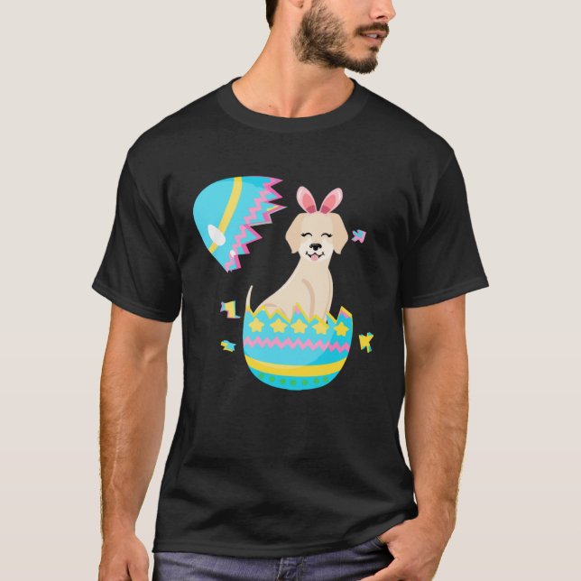 Easter Egg Hunt Bunny Ear Great Pyrenee Easter Day T-Shirt (Vorderseite)