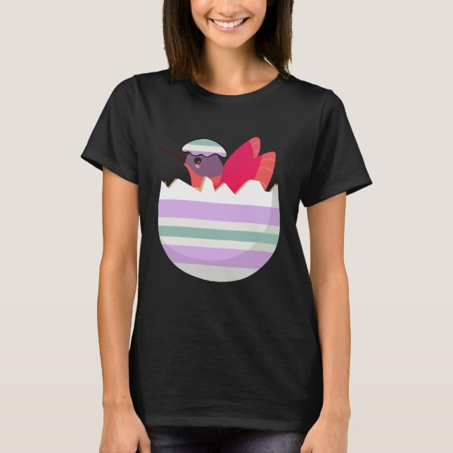 Easter Egg Hunt Bunny Ear Hummingbird Easter Day 2 T-Shirt (Vorderseite)