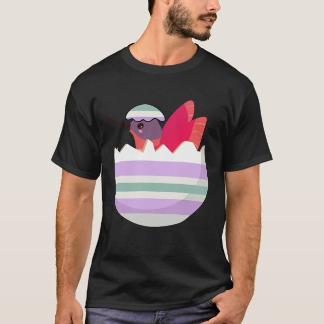 Easter Egg Hunt Bunny Ear Hummingbird Easter Day 2 T-Shirt (Vorderseite)