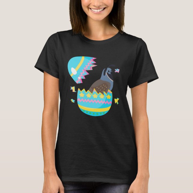 Easter Egg Hunt Bunny Ear Quail Easter Day 2023 T-Shirt (Vorderseite)